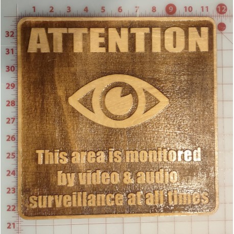 Surveillance Warning sign